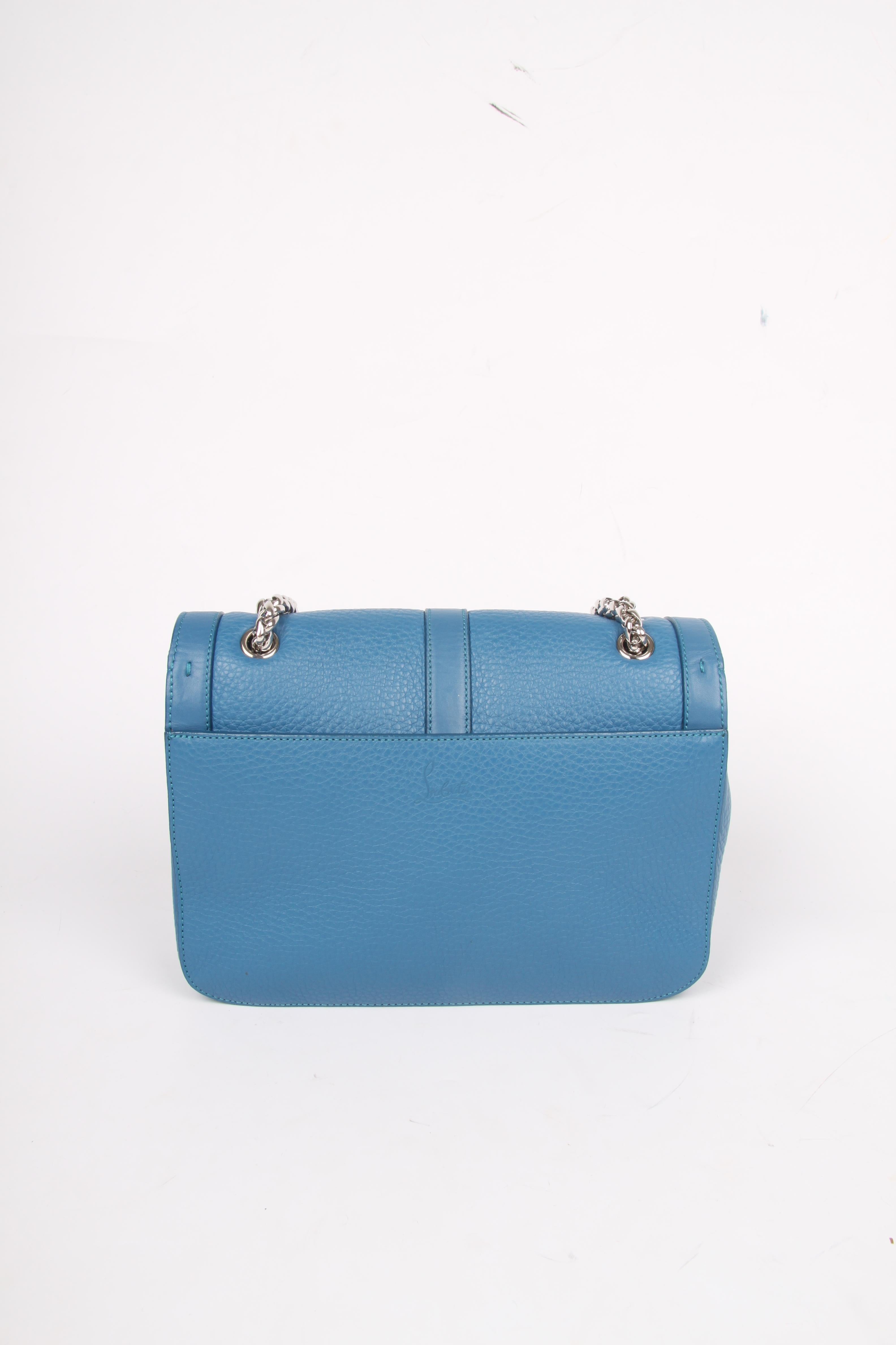 Louboutin Sweet Charity Bag - blue In Excellent Condition In Baarn, NL