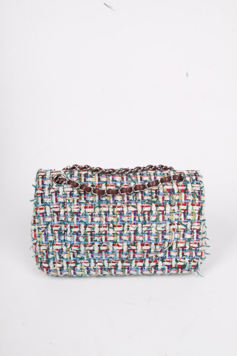 Chanel 2.55 Boucle Medium Classic Double Flap Bag - multi color at ...