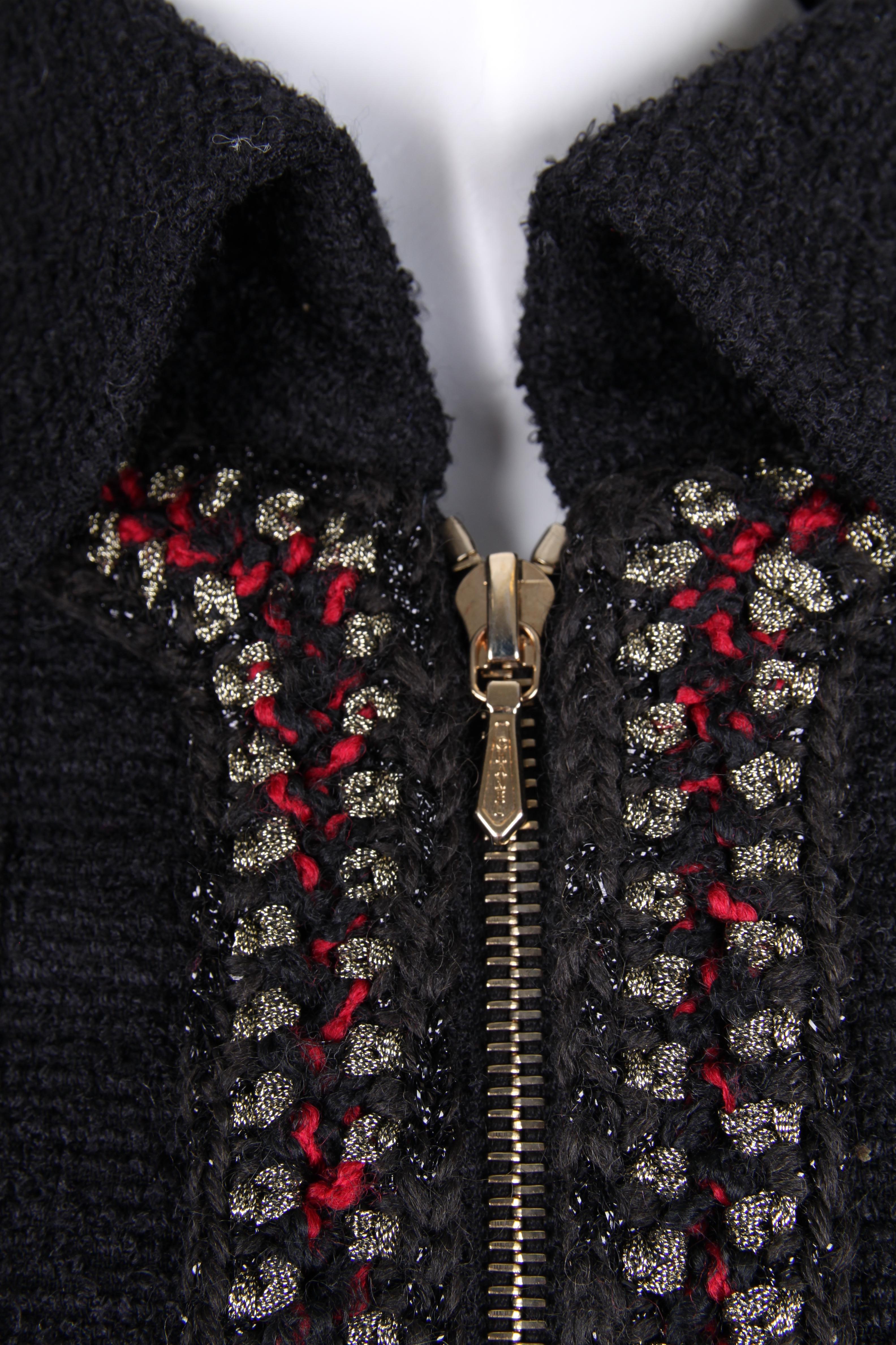 Women's or Men's Chanel Paris Shanghai Collection Wool Coat - black