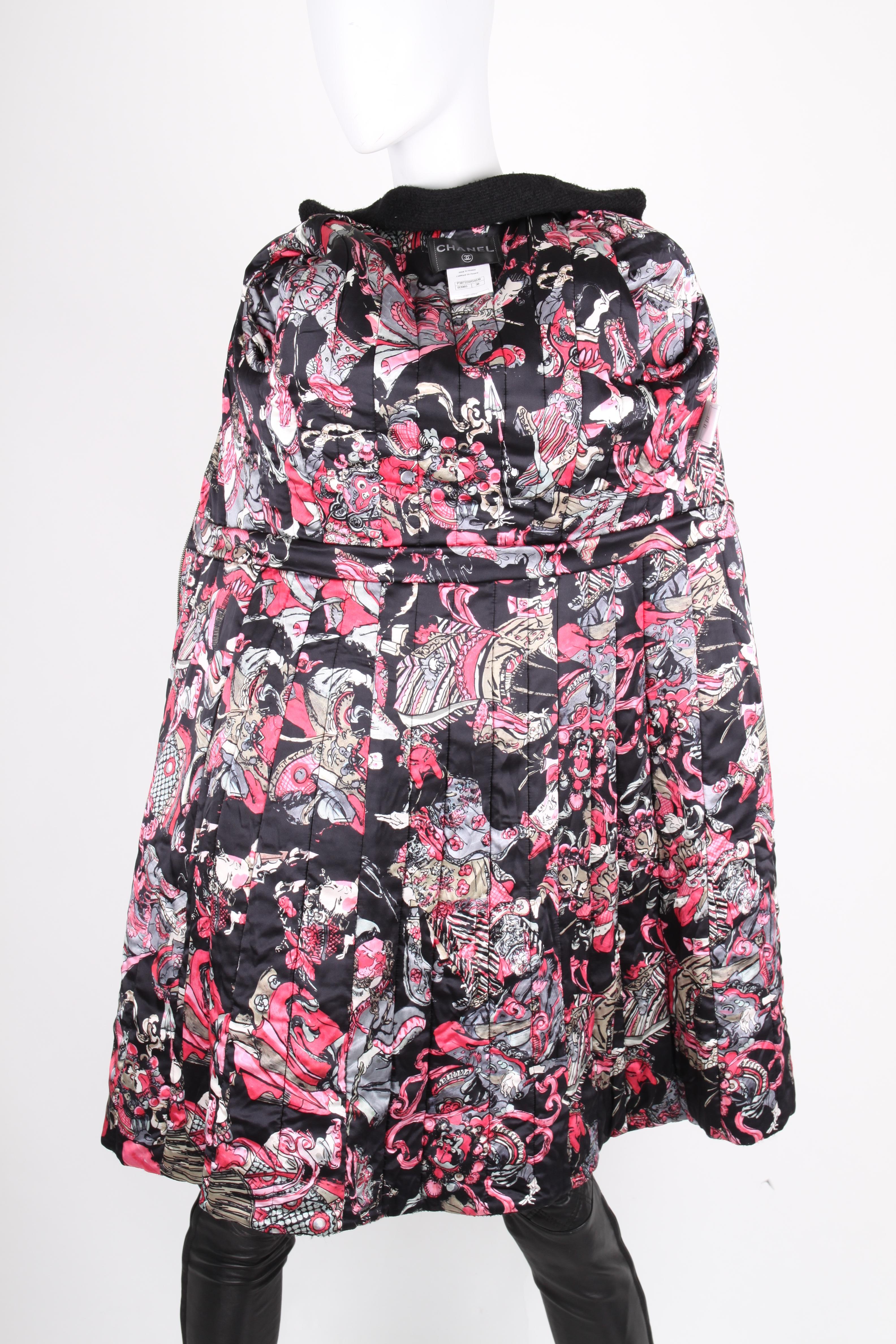Chanel Paris Shanghai Collection Wool Coat - black 1