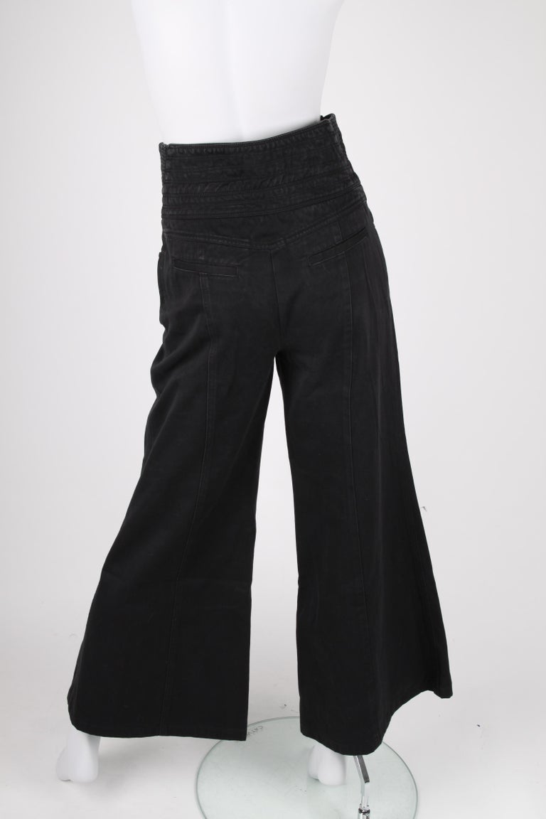 Chanel Bell Bottom Trousers - black For Sale at 1stDibs