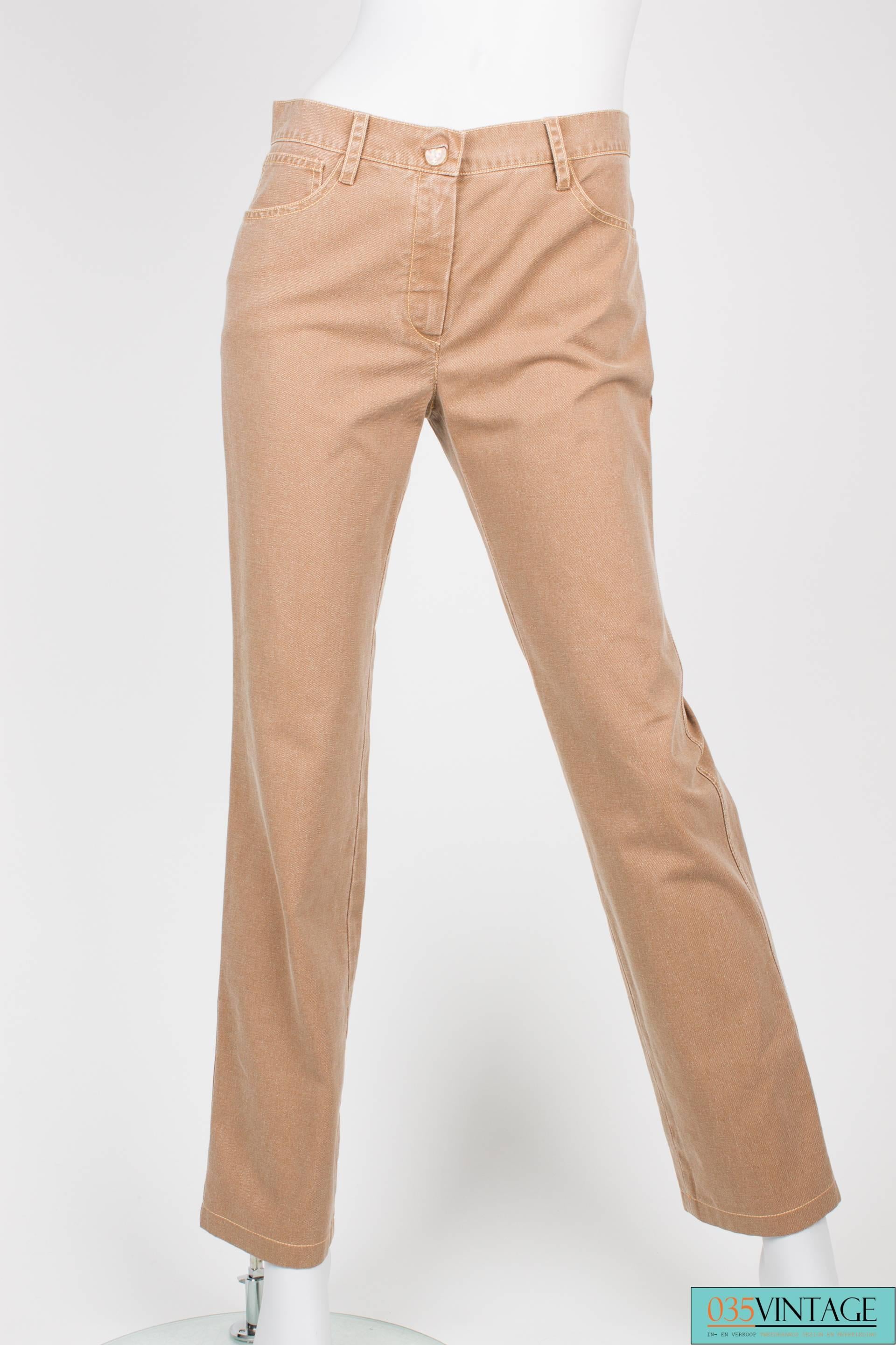 Beige Chanel 3-pcs Suit Jacket, Pants & Top - pink/purple/brown 2005 For Sale