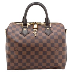 Louis Vuitton Speedy Bandoulière 25 Damier Ebene – Schultertasche aus beschichtetem Canvas
