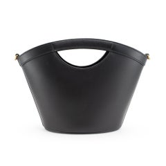 Saint Laurent Mini Celia Black Calfskin Leather Tote Bag