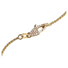 Collana con diamanti a catena in oro giallo 14k di Series of Eleven
