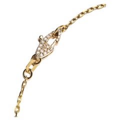 Chaîne câble en or jaune 14 carats avec fermoir en diamant (19) par Série de onze