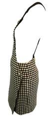 S/S 1994 Gianni Versace Checkered Overalls Wool & Cashmere Mini Dress