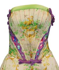 S/S 1992 Atelier Versace by Gianni Versace Strapless Bustier Mini Dress
