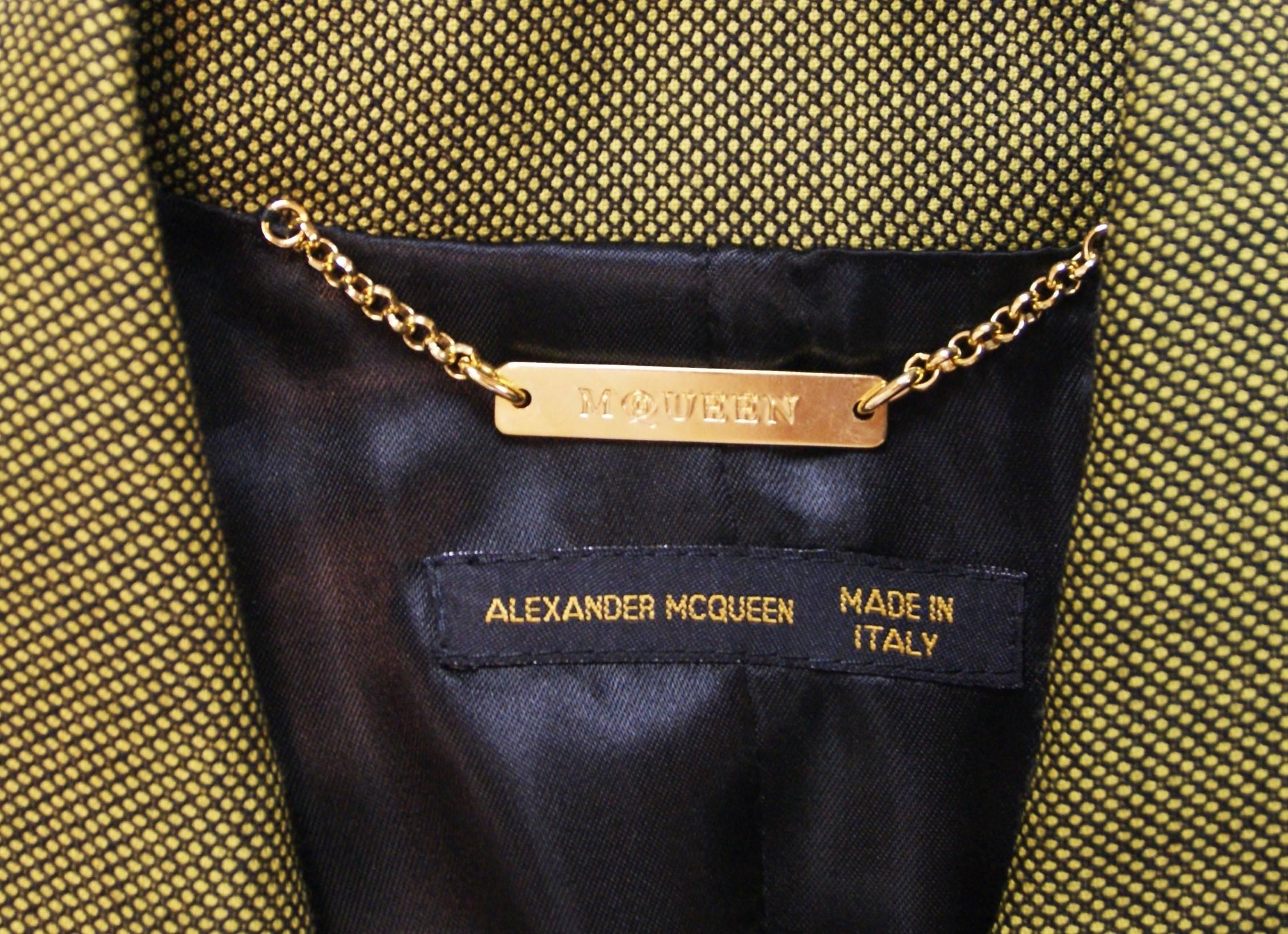 Brown Runway Alexander McQueen With Tags Wrap Around Coat Jacket Met Museum, F/W 2001 