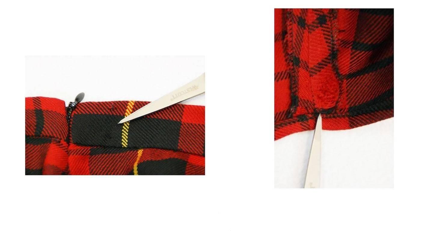 F/W 1998 Joan Alexander McQueen Bustier Tartan Skirt Set In CR Fashion Book 11 1