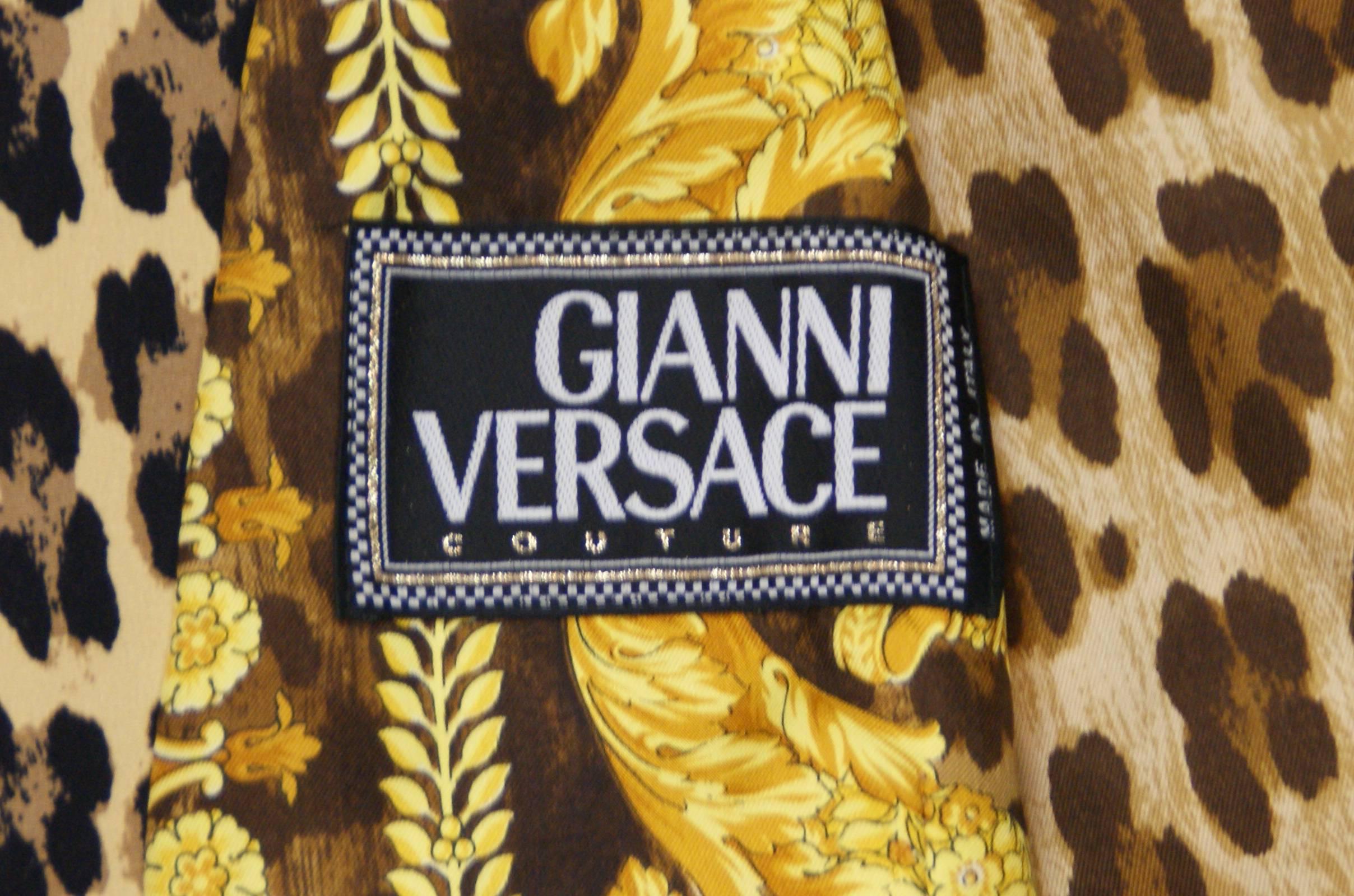 Women's Gianni Versace Couture Corset Leopard Silk Jacket, S/S 1992  