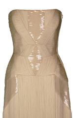 S/S 2011 Atelier Versace Runway Custom Made Fringe Gown Dress on Karen Elson