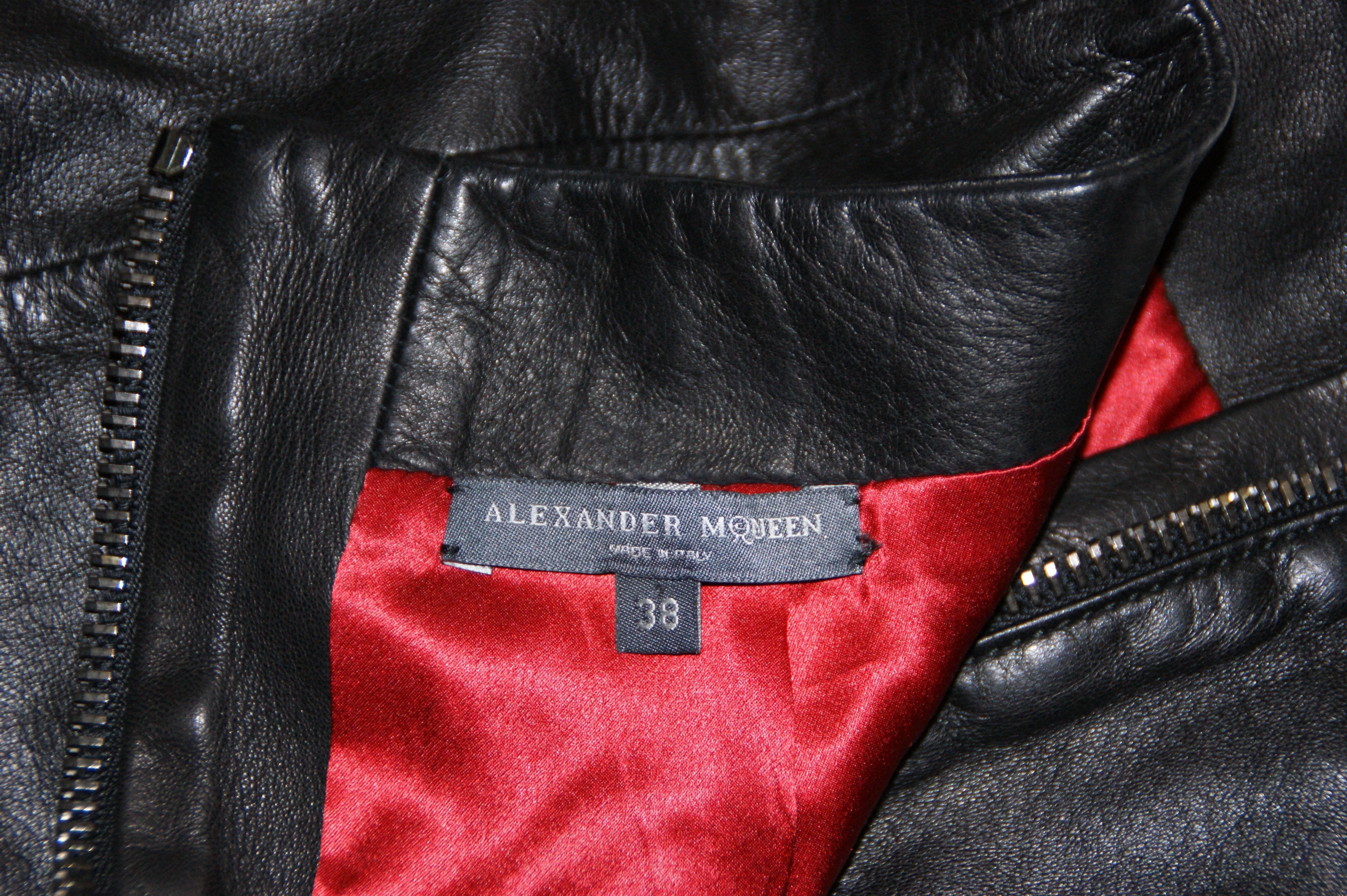 F/W 2009 Alexander McQueen Runway Savage Beauty Museum Fur Jacket Leather Skirt 3