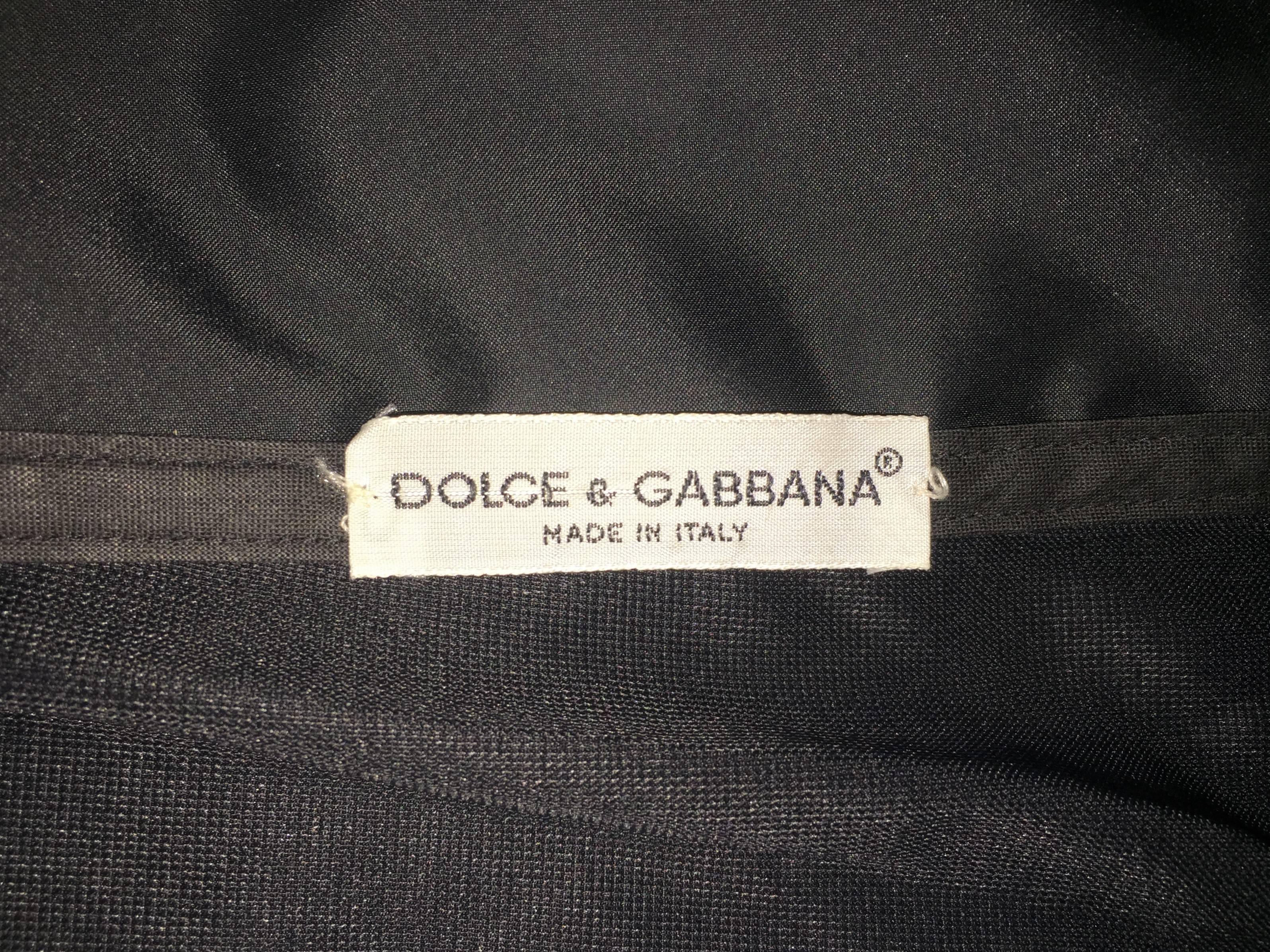 Dolce & Gabbana Lace Padded Bustier Corset Sheer Bandage Mini Dress ML, S/S 1992 1