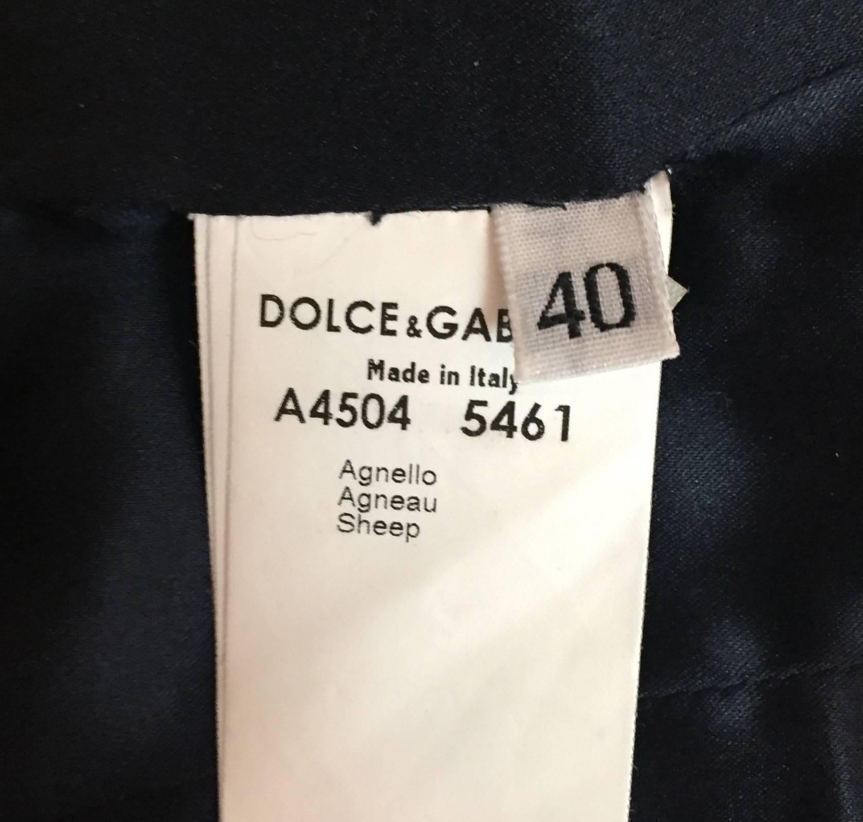 C. 1996 Dolce & Gabbana Black Leather Corset Bondage Top 40 In Excellent Condition In Yukon, OK