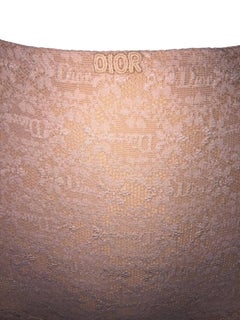 1980's Christian Dior Nude Sheer Mesh Lace Pin-Up High Waist Panties