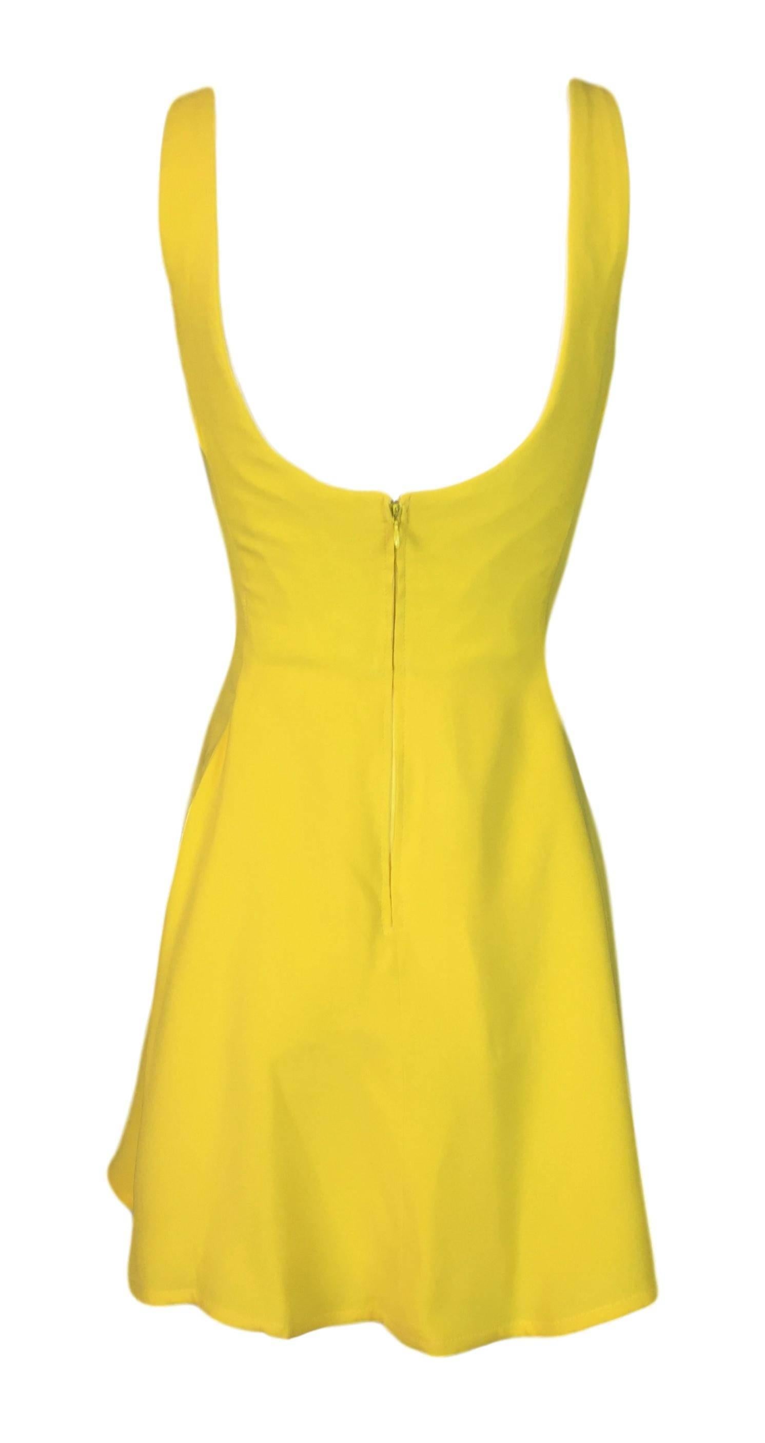 versace 1995 yellow dress