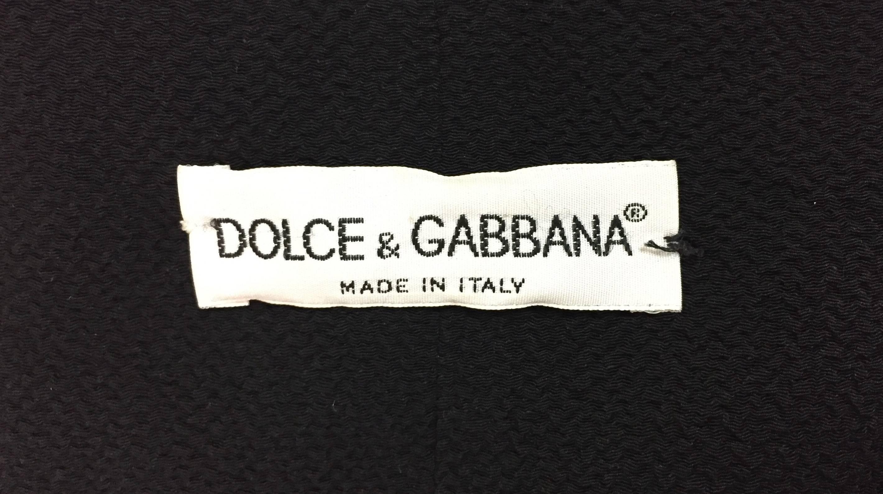 Dolce & Gabbana Black Beaded Fringe Coachella Vest, 1993  In Good Condition In Yukon, OK