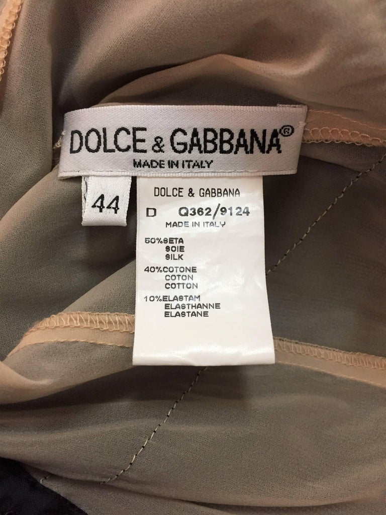 Dolce and Gabbana Runway Ad Sheer Mesh Madonna Veil Charm Mini Dress, S ...