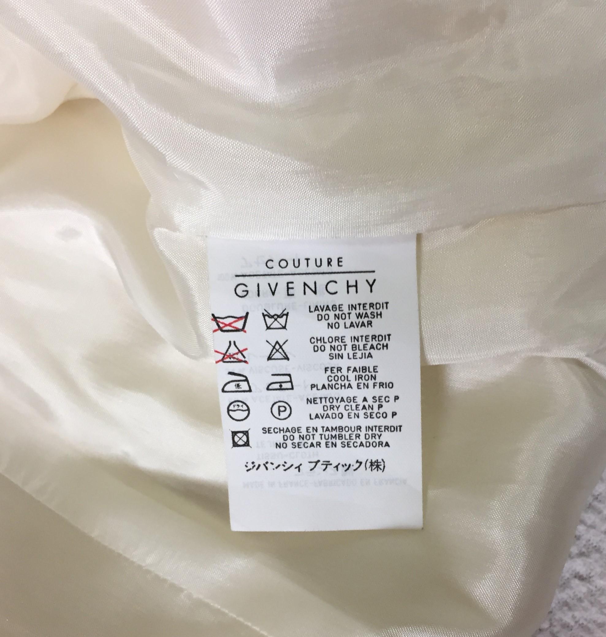 Circa 1999 Givenchy Couture by Alexander McQueen Ivory Lace Princess Dress Coat In Good Condition In Yukon, OK