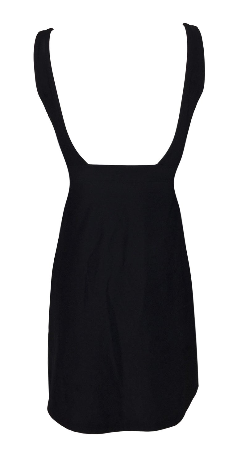 Unworn S/S 1997 Chanel Black Tennis Mini Dress at 1stDibs
