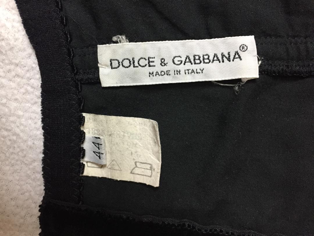 S/S 1992 Dolce & Gabbana Navy Blue Velvet & Black Mesh Corset Mini Dress In Good Condition In Yukon, OK