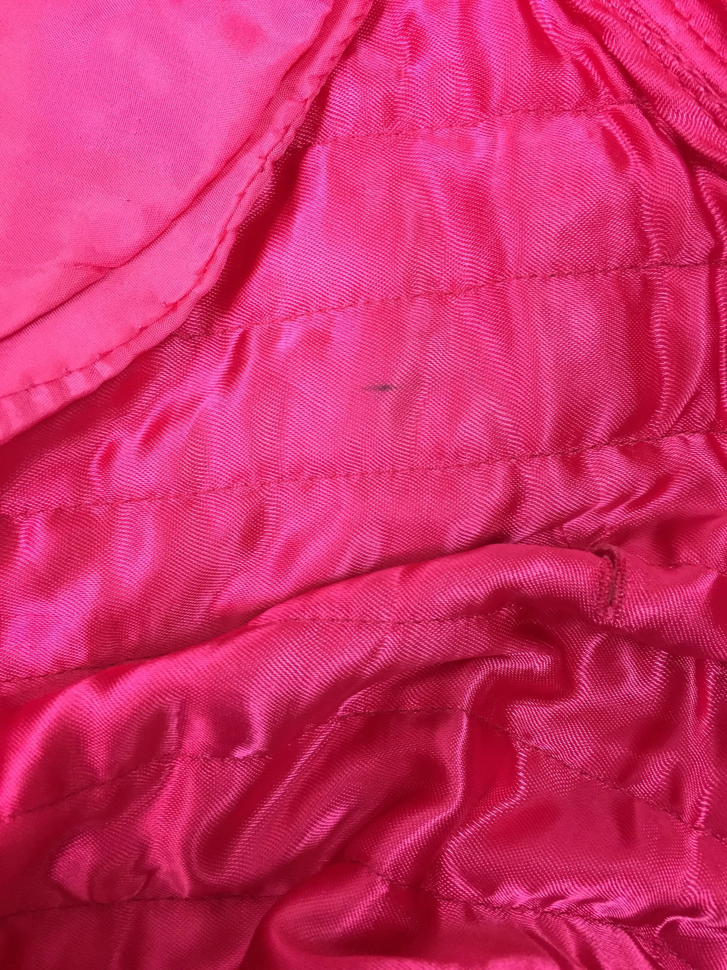 Women's Gianfranco Ferre Pink Quilted Opera Coat Jacket with Feathers, 1990s 