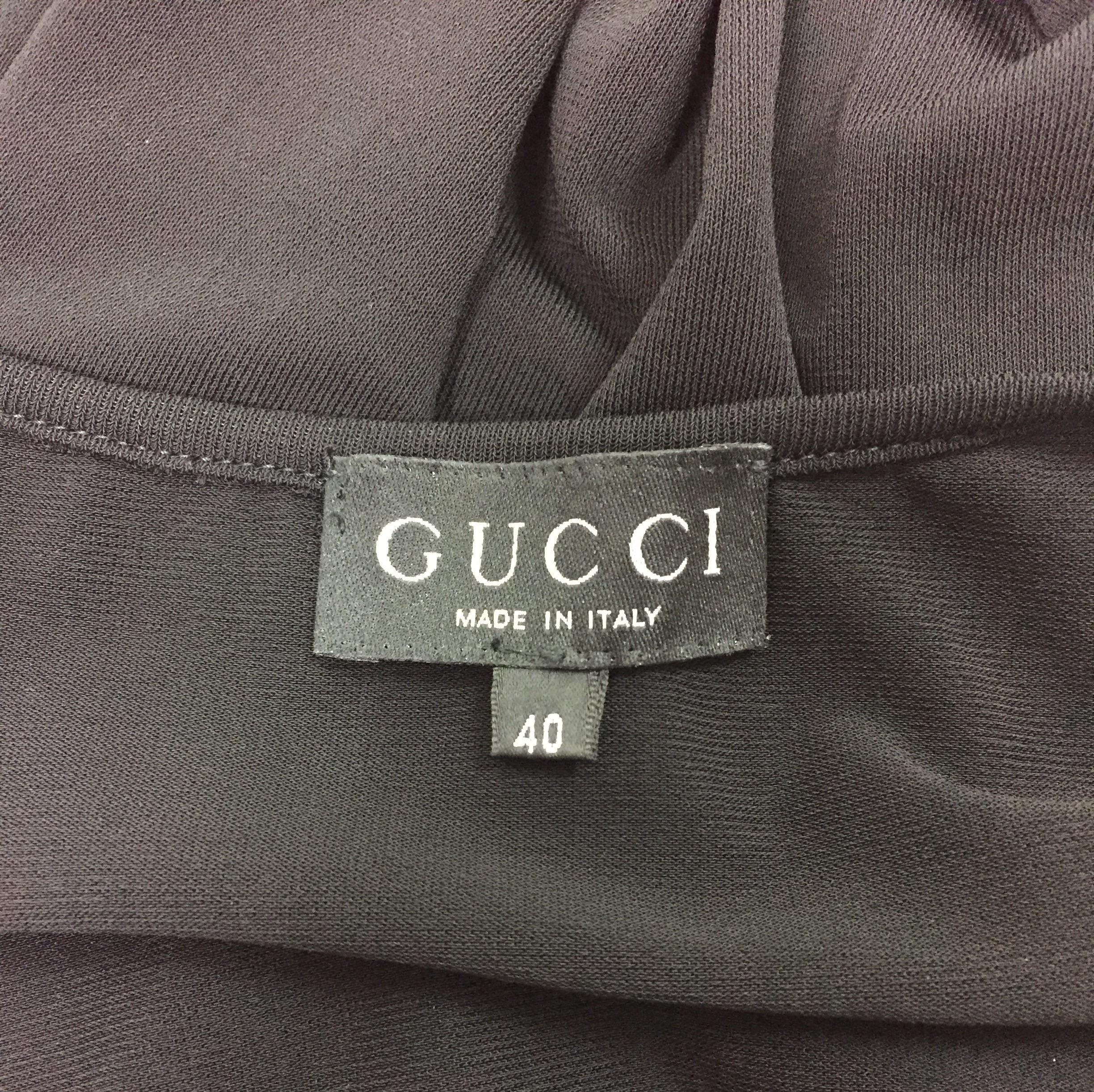 F/W 1996 Gucci by Tom Ford Sheer Black Halter Wiggle Gown Dress In Good Condition In Yukon, OK