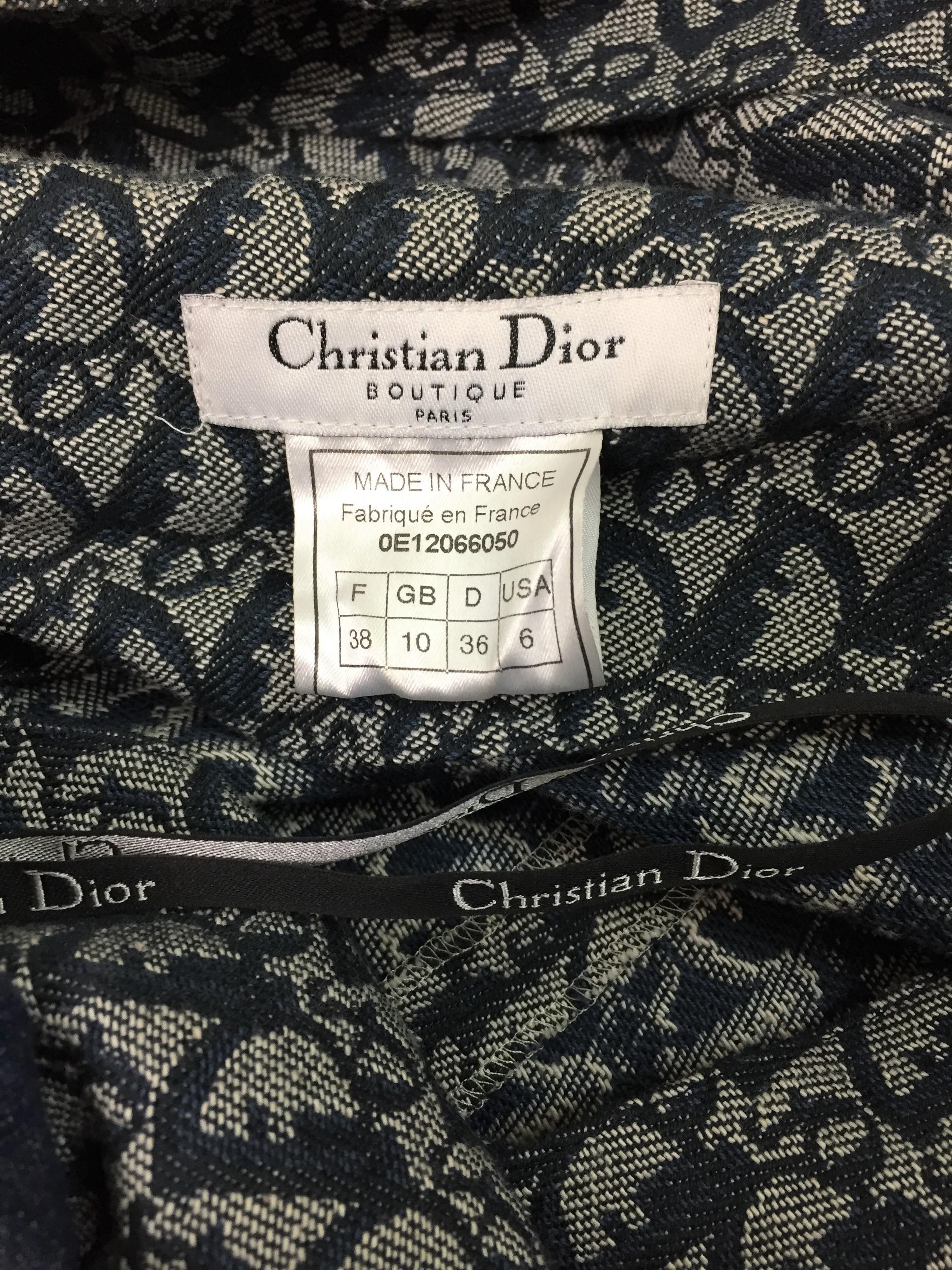 S/S 2000 Christian Dior Runway by John Galliano Monogram Logo Dress at ...