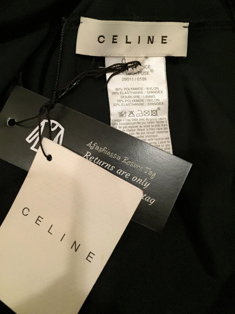 CELINE BIKINI 25S BODYSUIT IN BLACK 742672