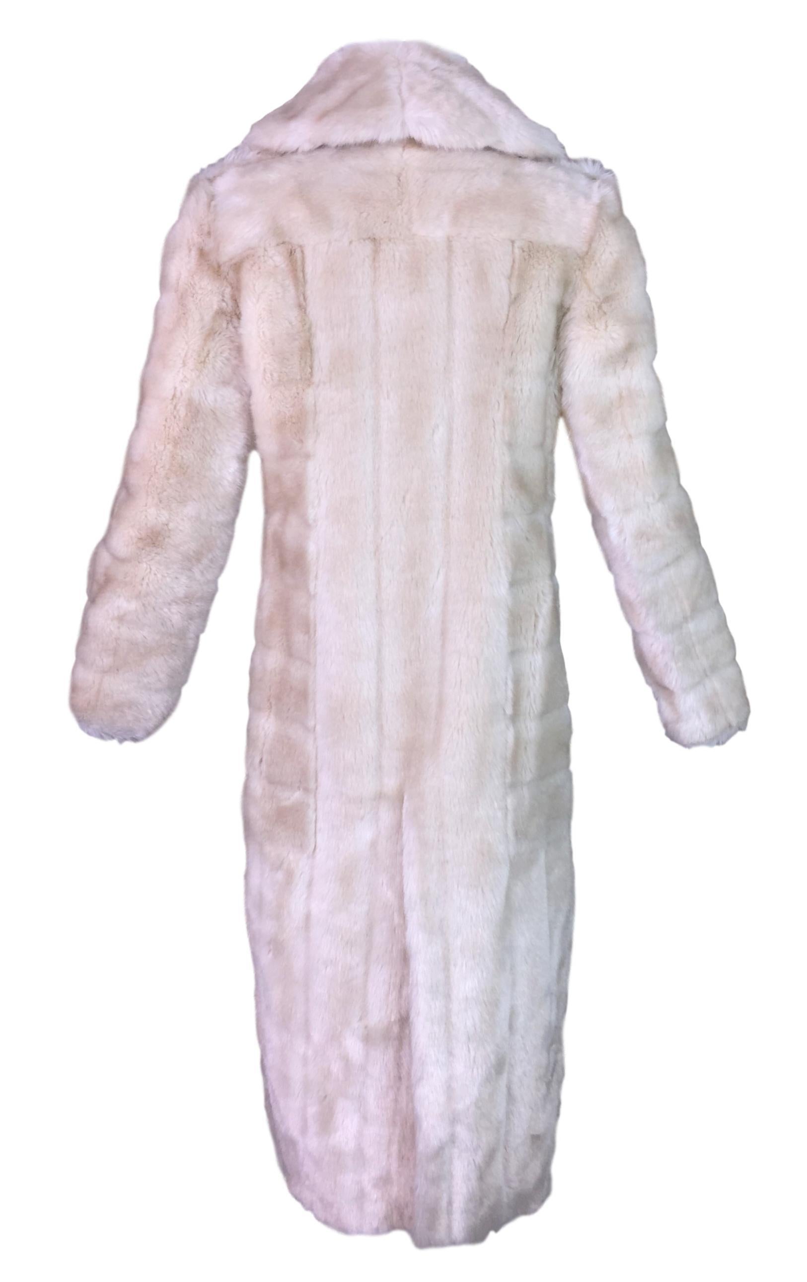 gucci pink fur coat