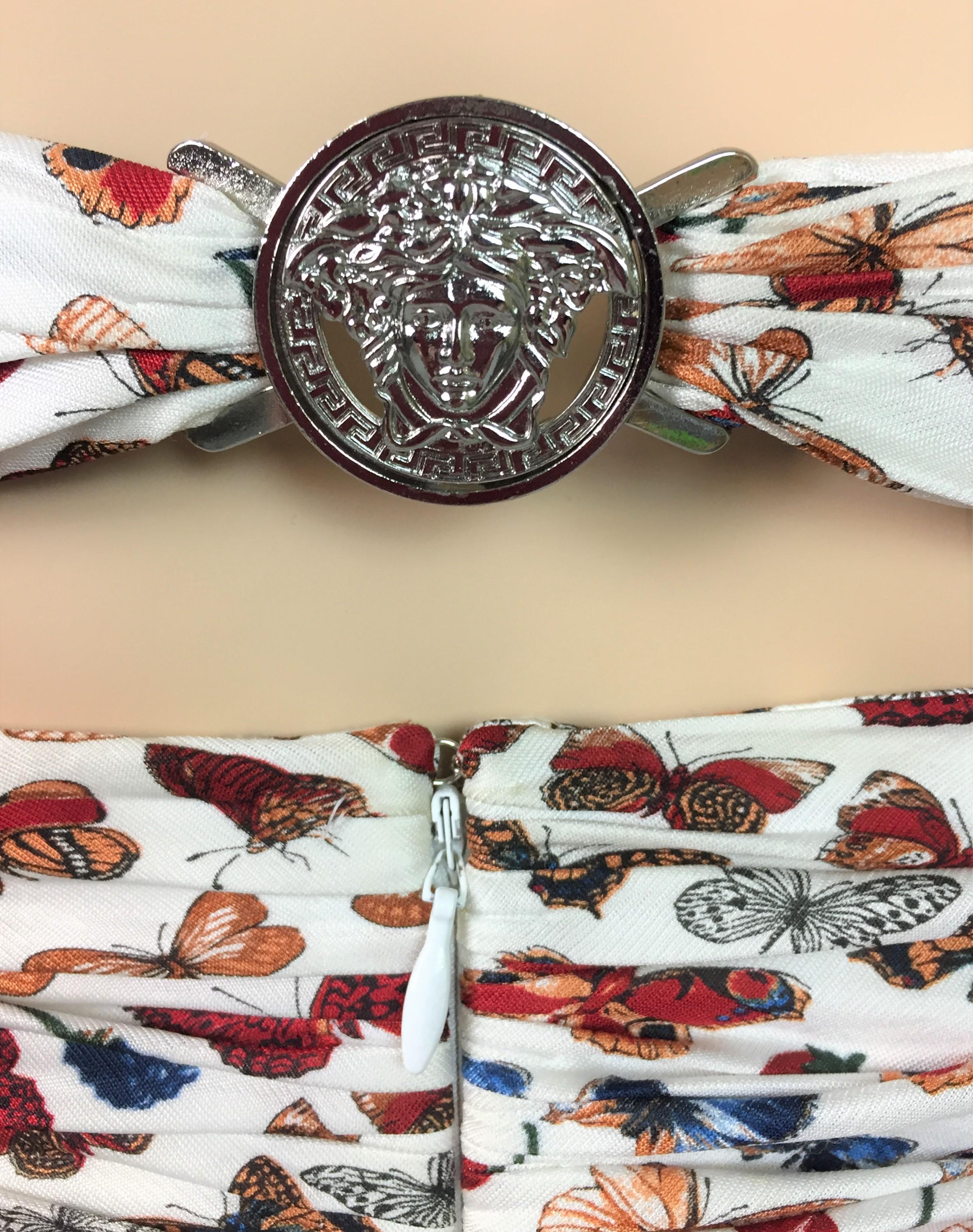 vintage versace butterfly dress