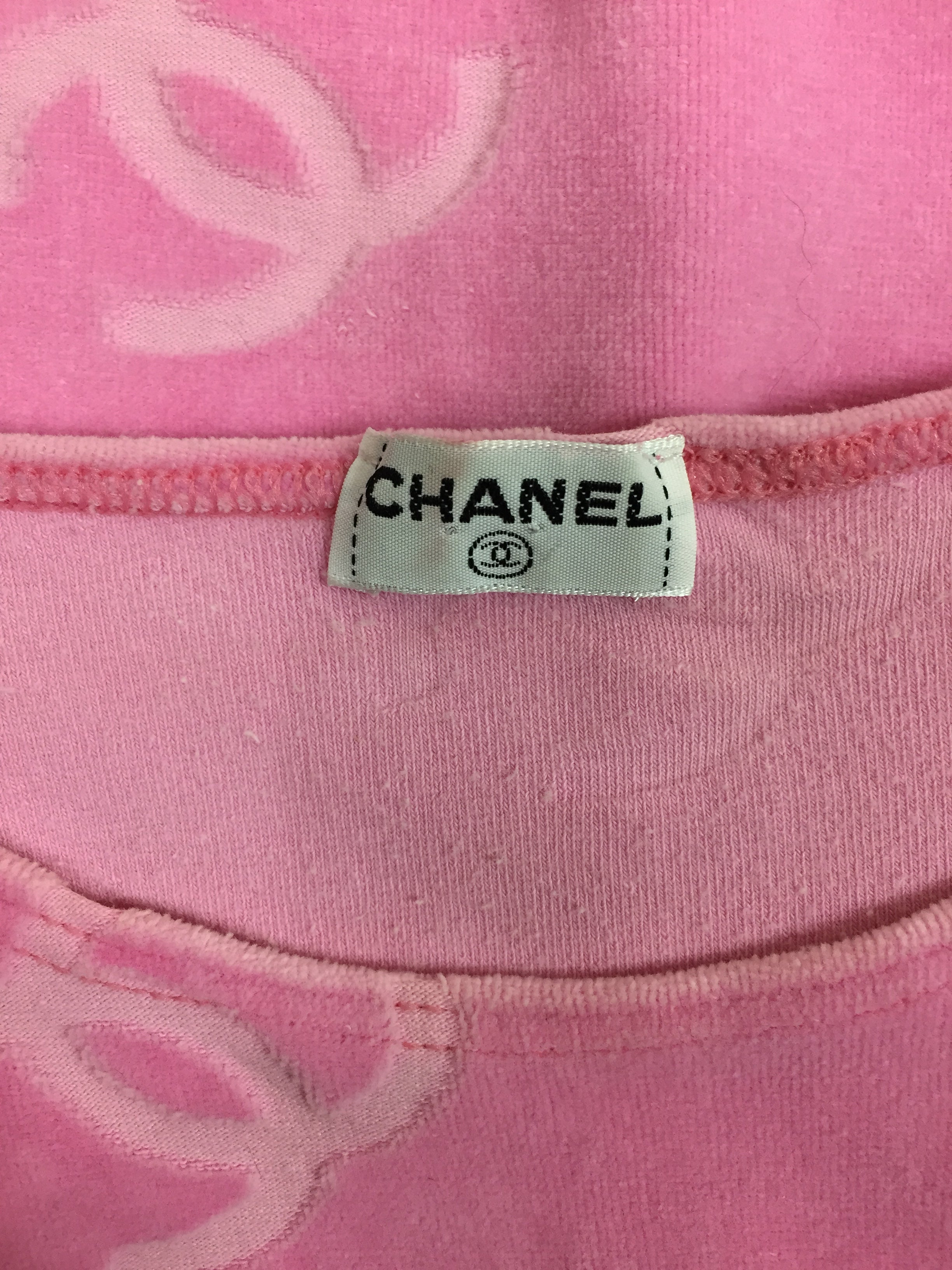 pink chanel playsuit