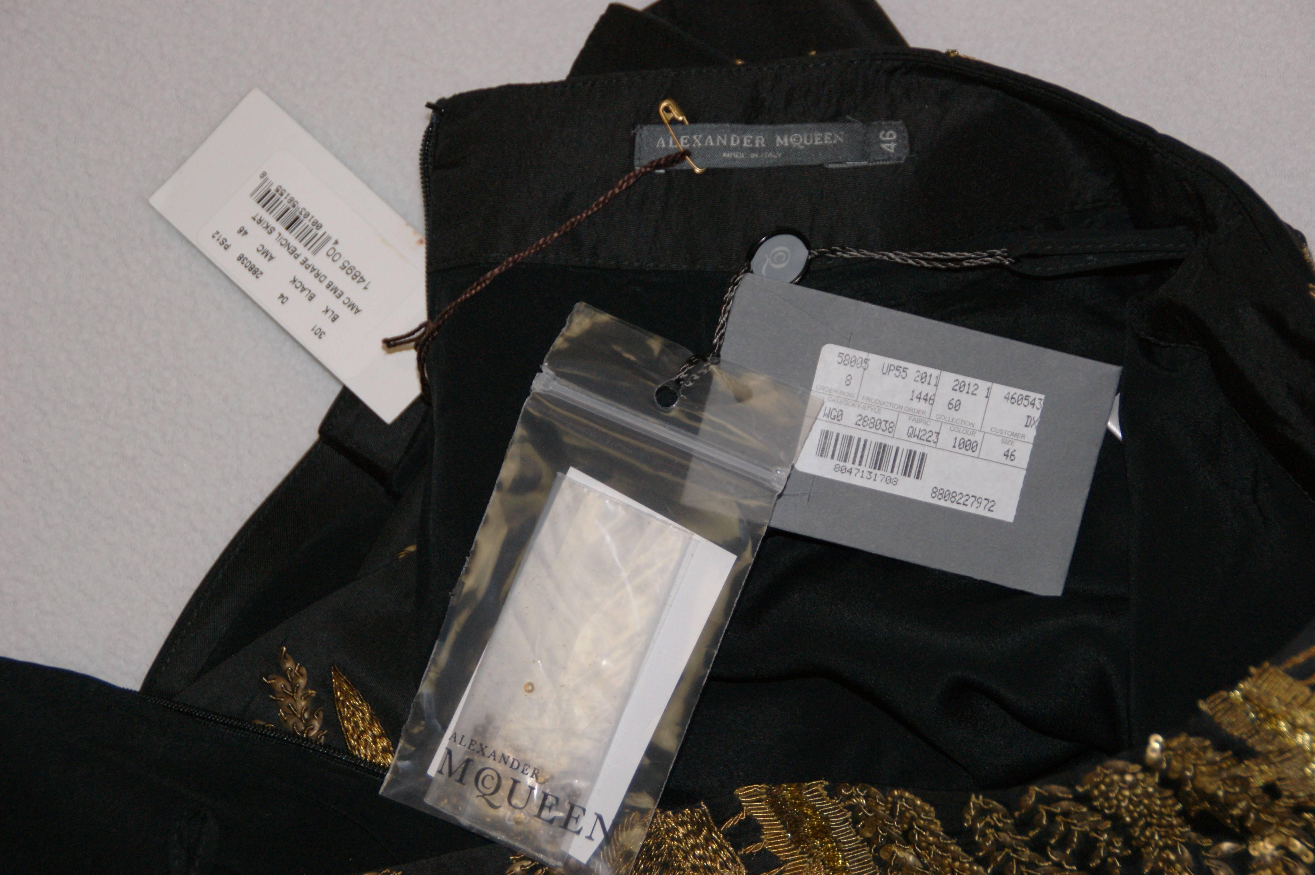 Alexander McQueen Resort 2012 Chinese Embroidered Bead Jacket Skirt Suit  2
