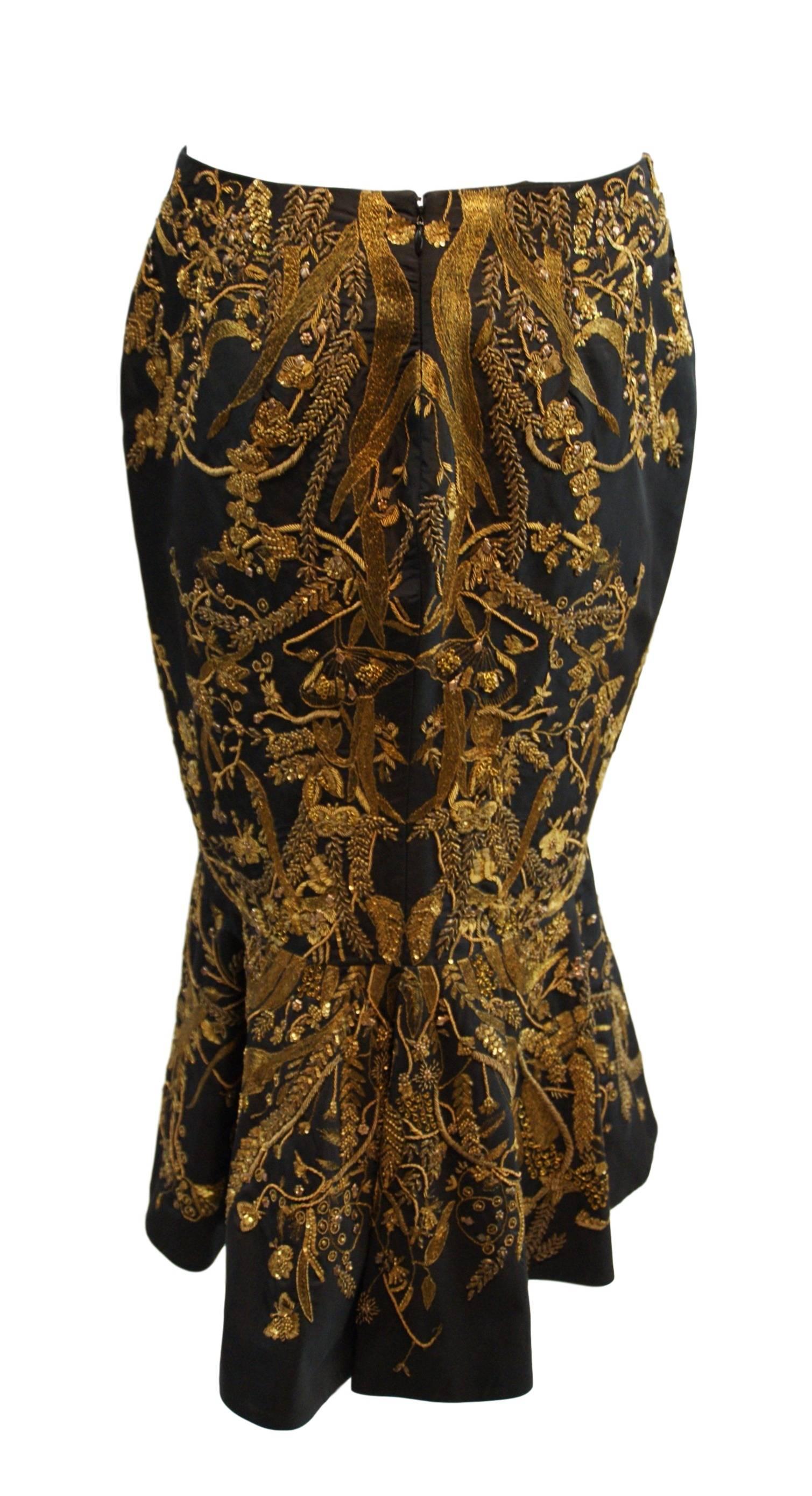 Alexander McQueen Resort 2012 Chinese Embroidered Bead Jacket Skirt Suit  1