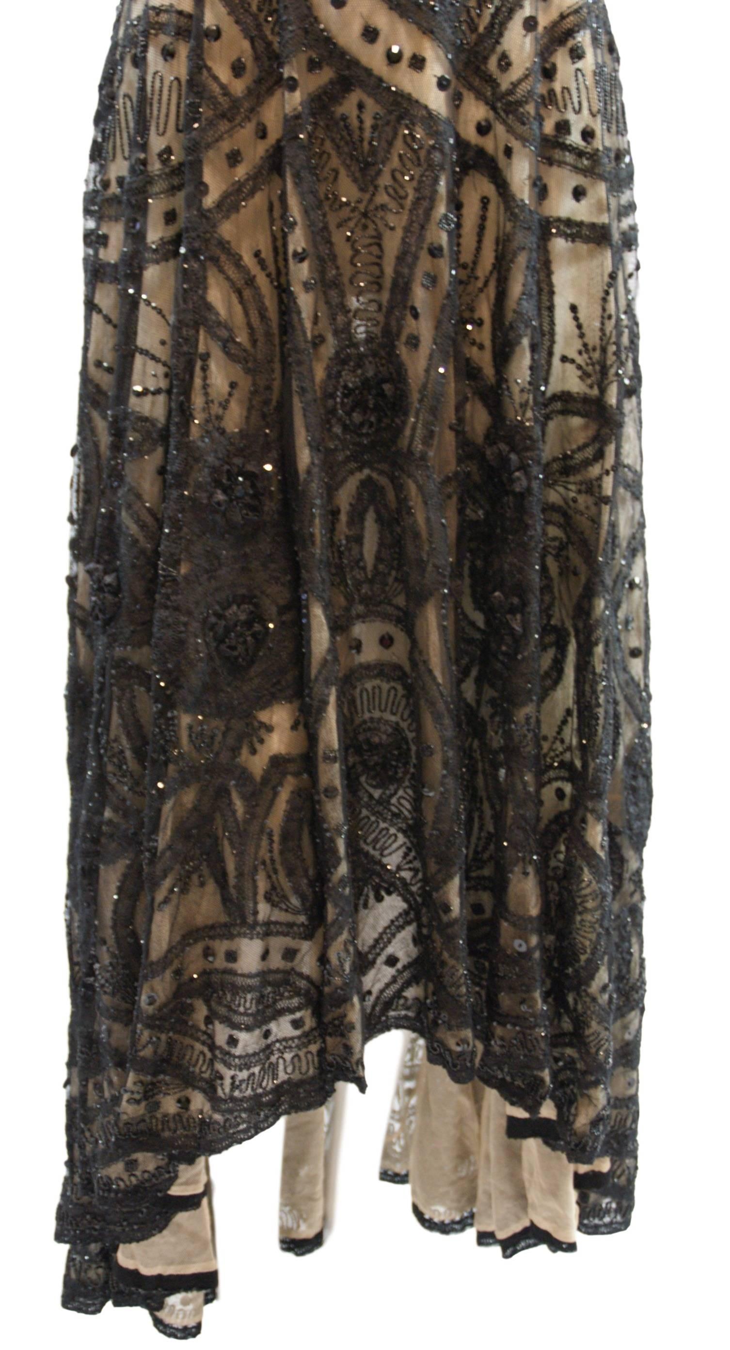 Alexander McQueen Sarabande Museum Beaded Tulle Gown Dress 38, S/S 2007  In New Condition In Yukon, OK