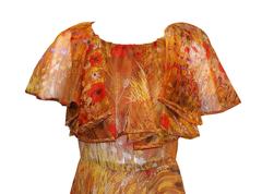 Documented 1971 Valentino Couture Italian Vogue Audrey Hepburn Gown Dress
