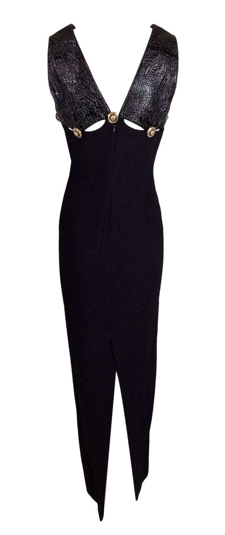 versace black dress 90s