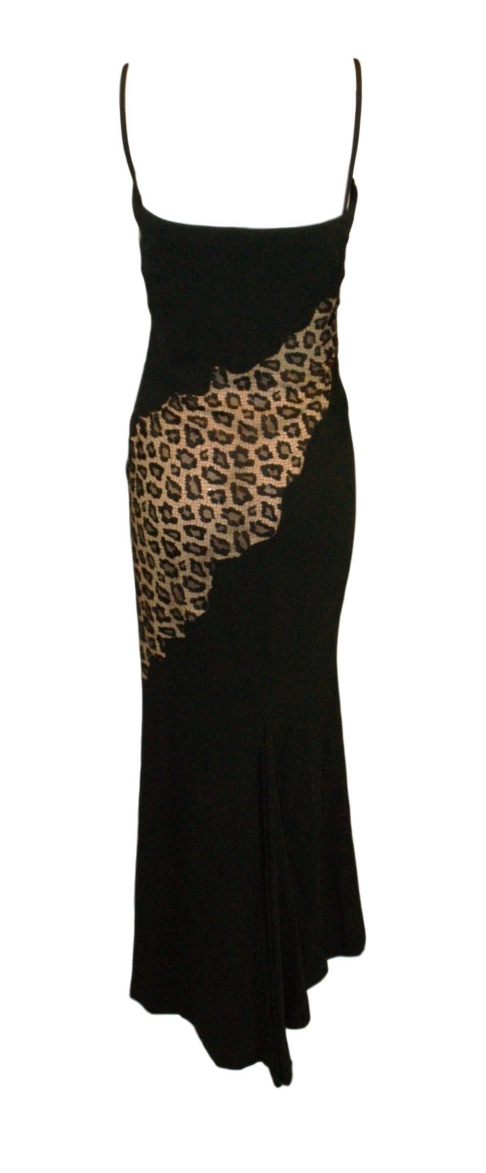 Women's Documented F/W 1997 Runway Givenchy Couture by Alexander McQueen Leopard Dress