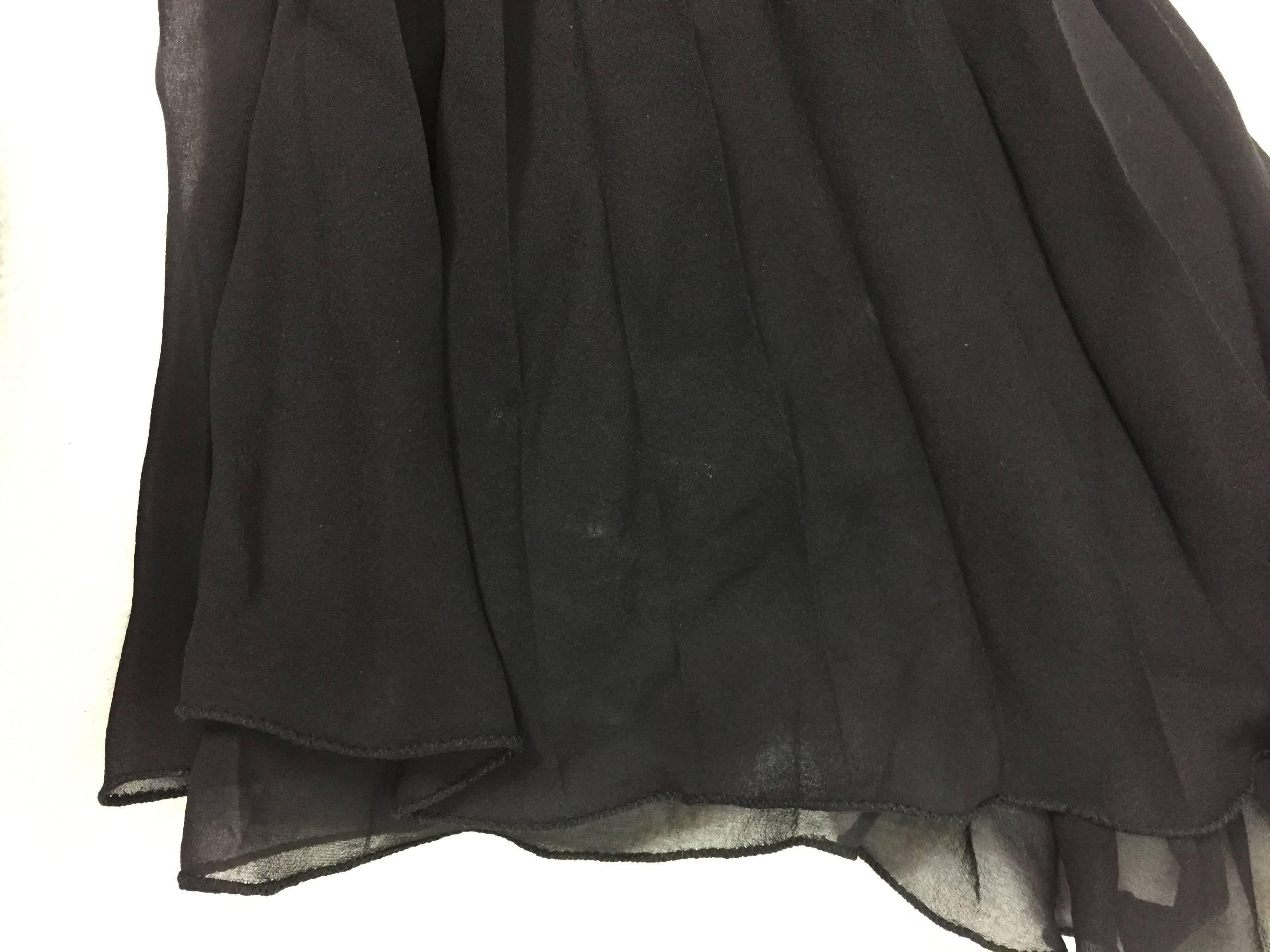 Dolce & Gabbana Sheer Black High Waist Pin-Up Mesh Long Pleated Pants, 1993  2