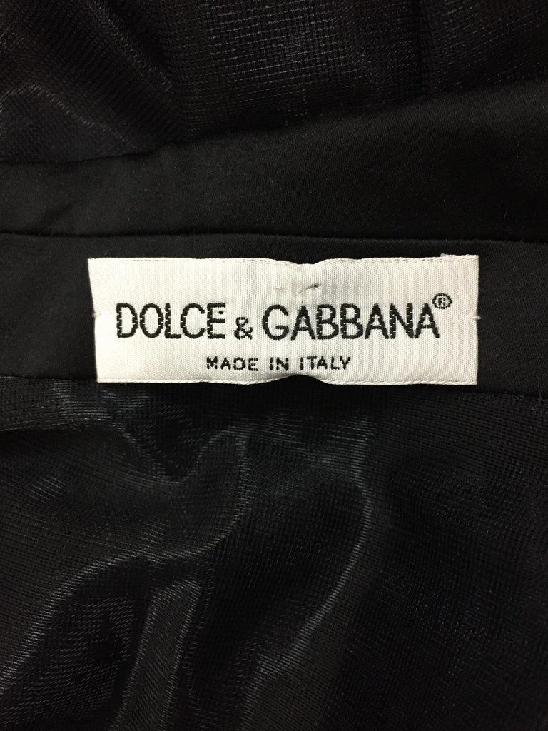 S/S 1995 Dolce and Gabbana Sheer Black Nylon Long Blazer Jacket at 1stDibs