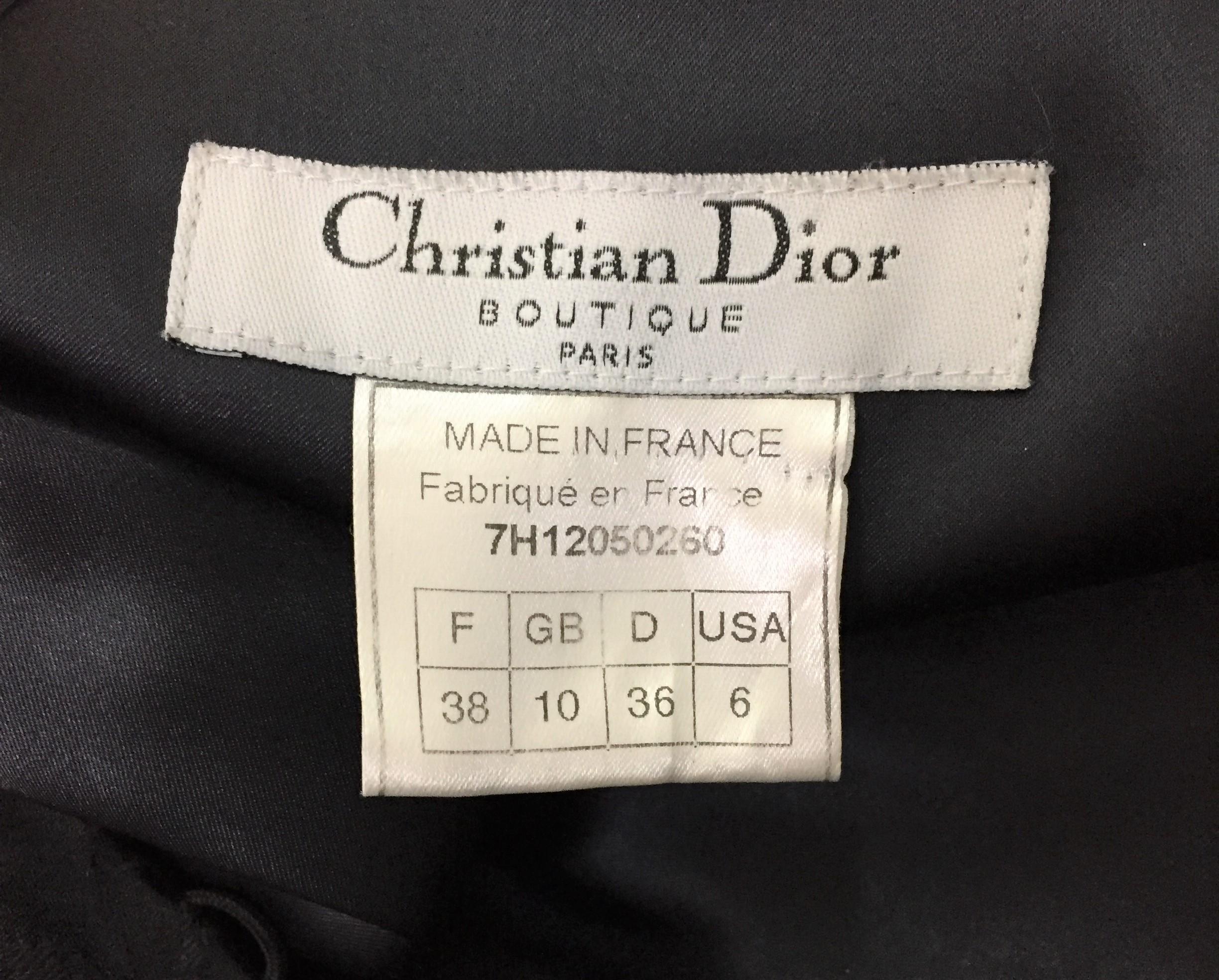Christian Dior John Galliano Black Brocade Chinese Pearl Bodysuit Top ...