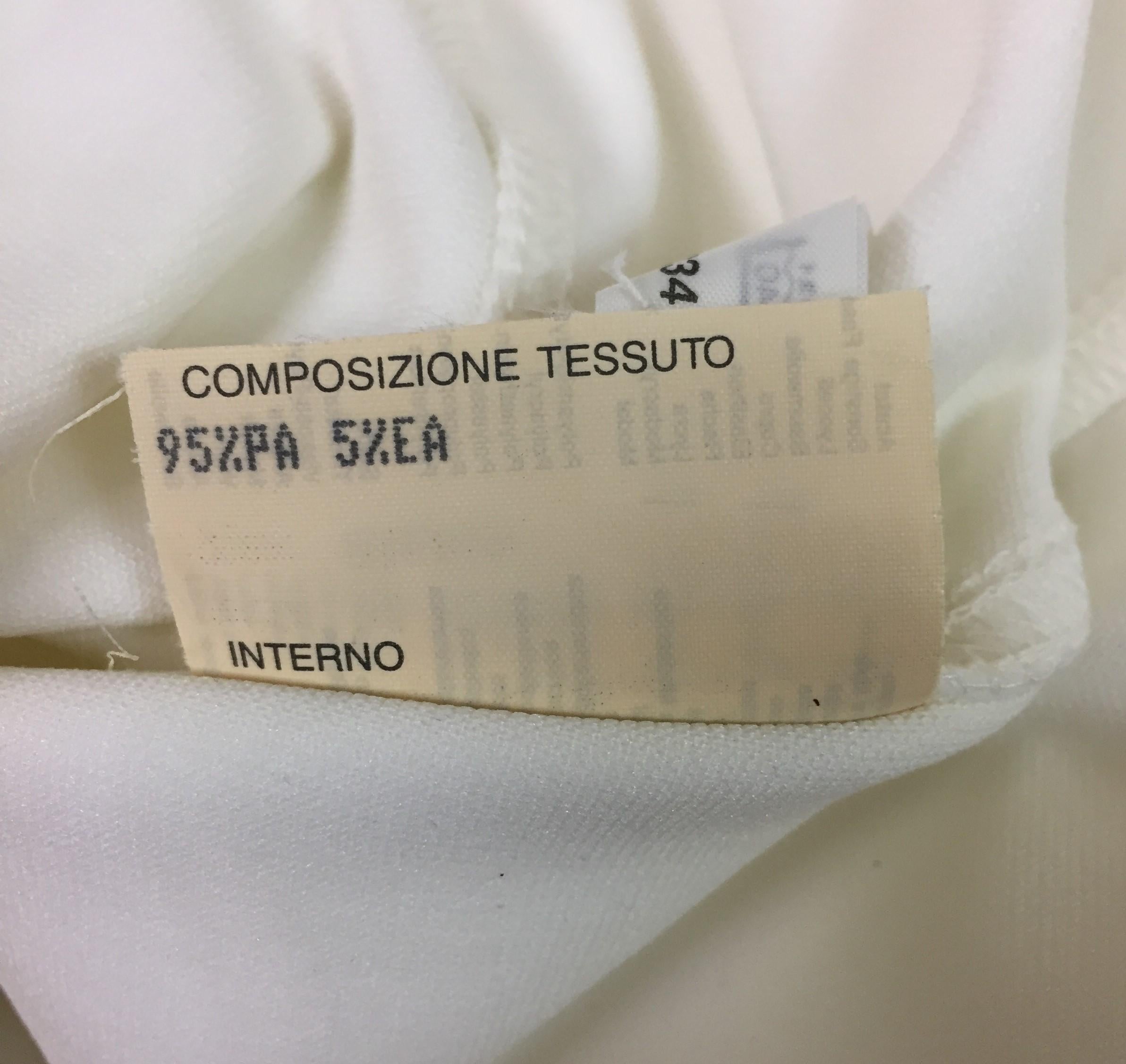 Gray NWT 1990's Fendi White Barbarella Futuristic 60's Style Zucca Monogram Dress