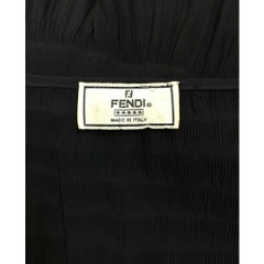 Vintage 1970's Fendi does 1920's Sheer Black Drop Waist Flapper Style Dress
