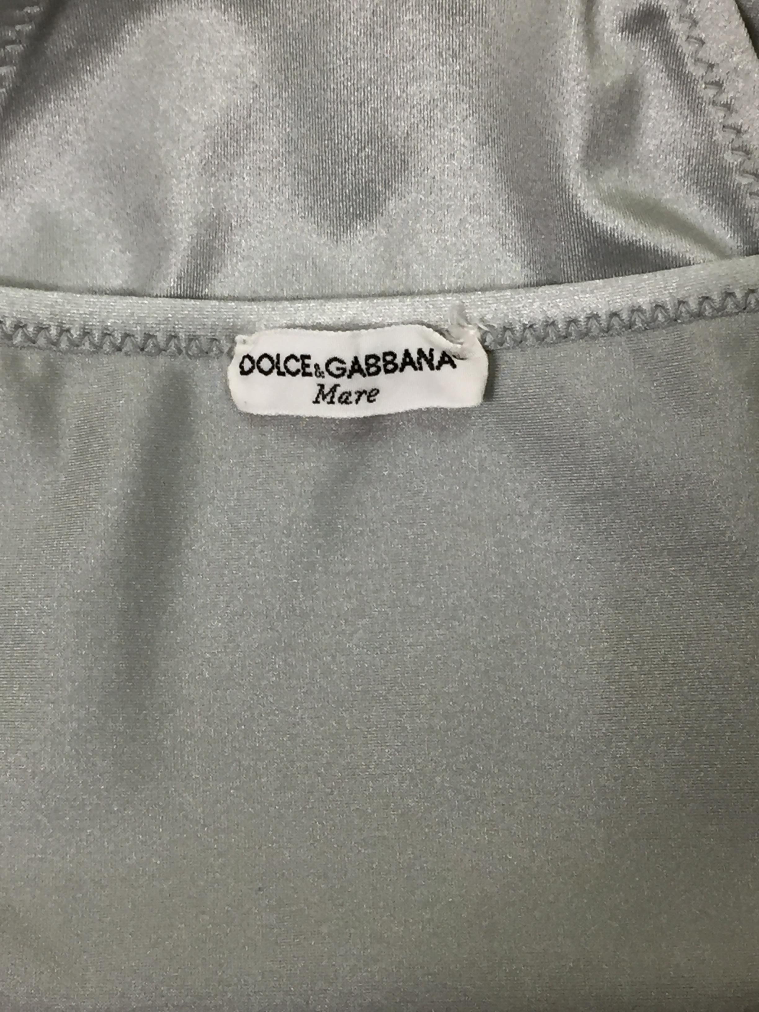 dolce gabbana silver bikini