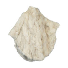 Vintage Ultra Shaggy Draped Arctic Fox Fur Cape