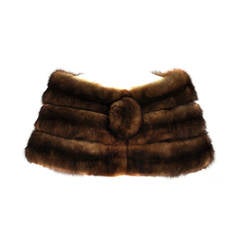 1960s Russian Sable Stole with Pouf Button