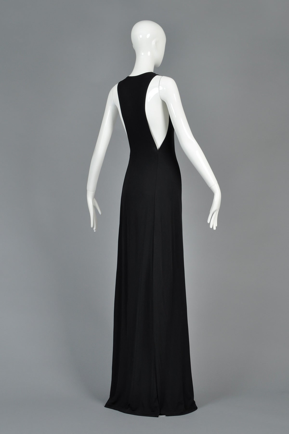 Spectacular Cutout Calvin Klein Collection Black Gown 2