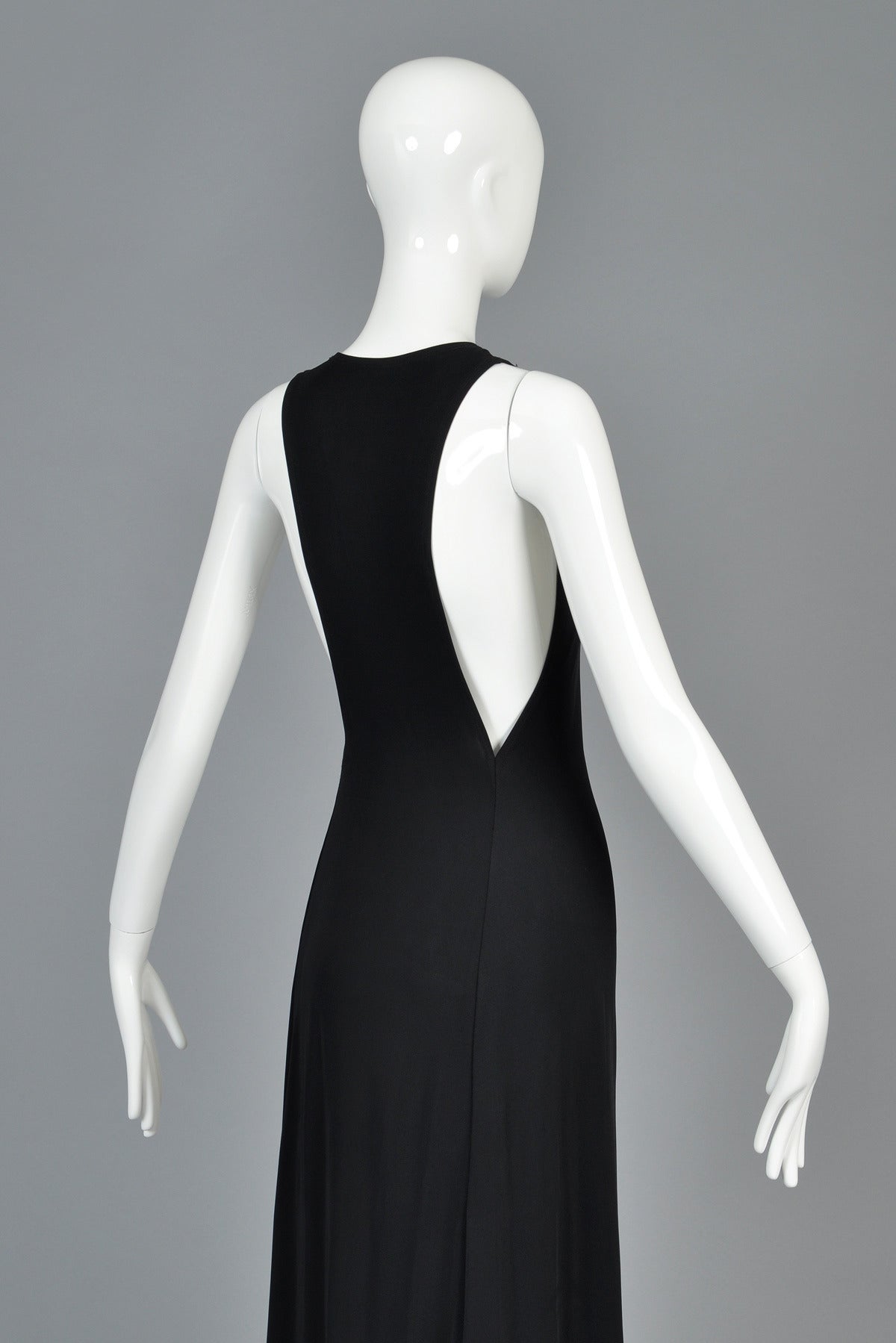 Spectacular Cutout Calvin Klein Collection Black Gown 3