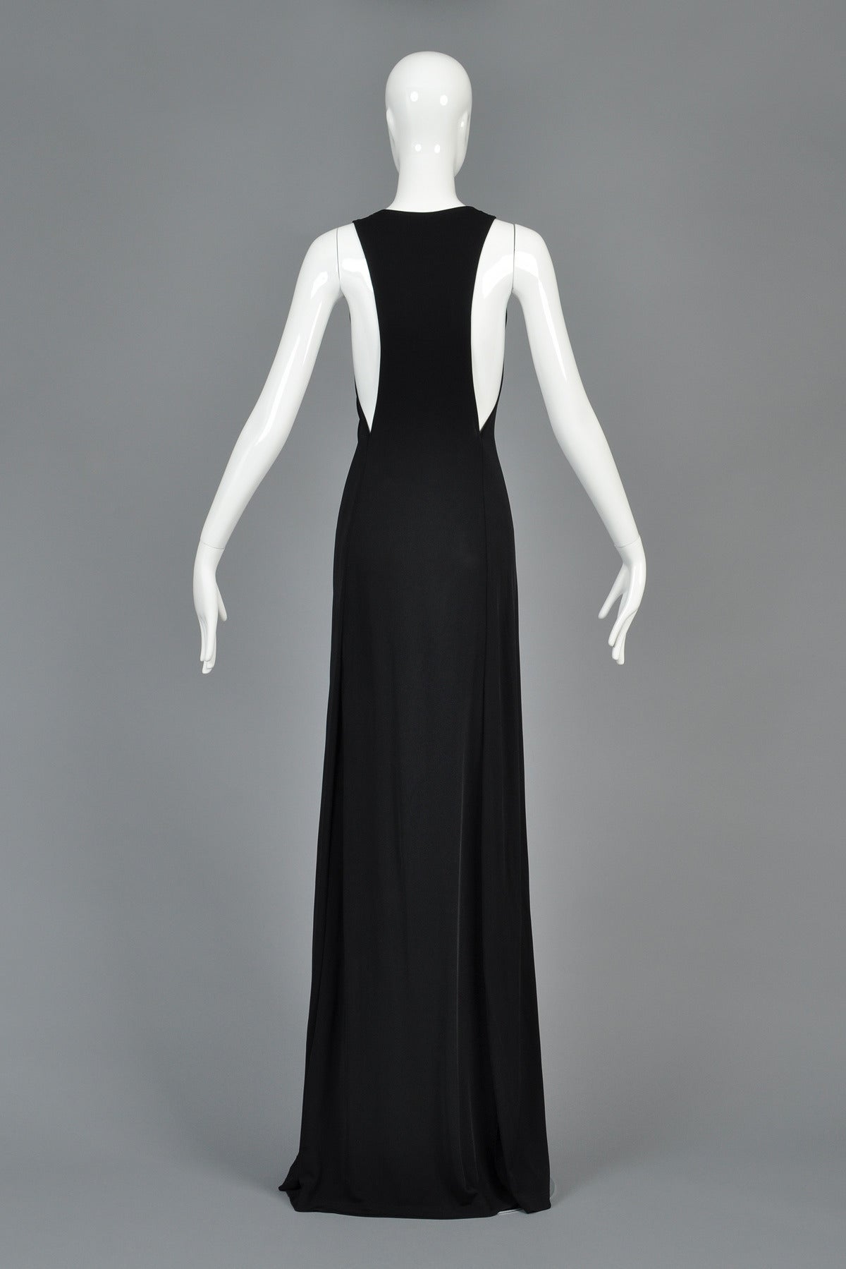 Spectacular Cutout Calvin Klein Collection Black Gown 4